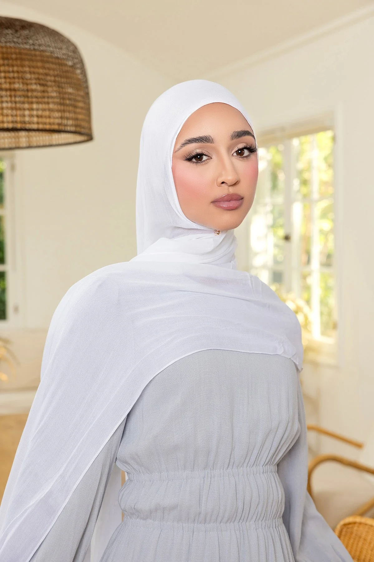 Patterned Jersey Hijab - Image 3