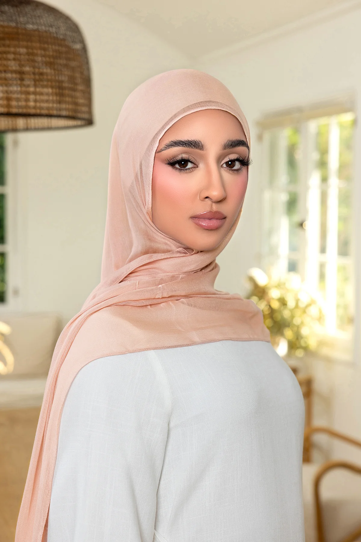 Patterned Jersey Hijab - Image 4