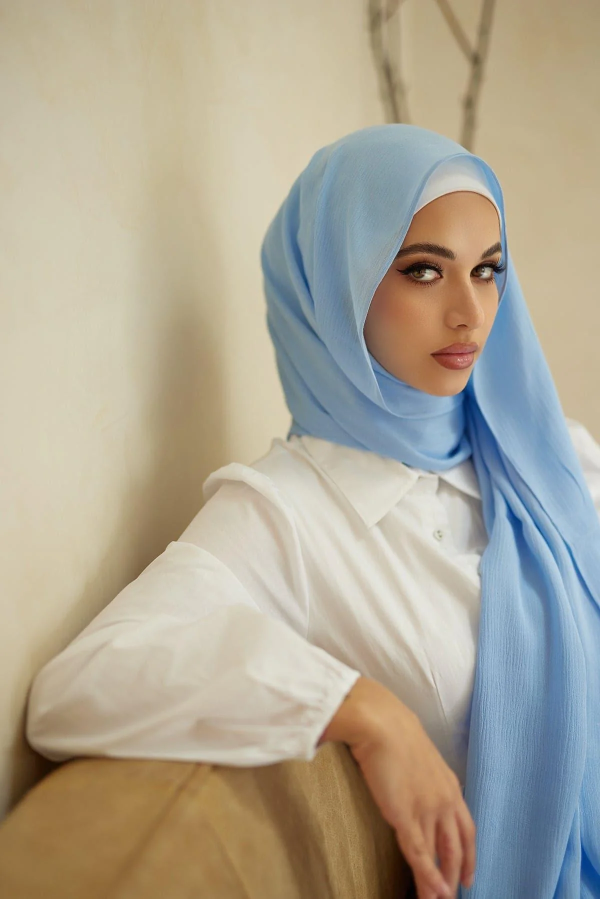 Printed Chiffon Hijab - Image 1